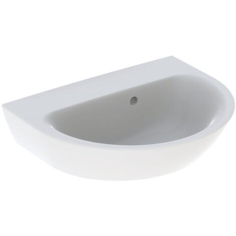 Lavamanos recto NOVA sin orificio para grifería con rebosadero 500x400mm blanco