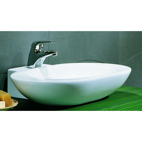 Lavabi D Arredo Bagno.Lavandino Da Appoggio Moderno In Ceramica Arrotondato Per Mobile Arredo Bagno Lav08