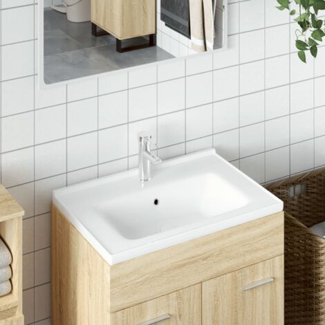 Lavandino bagno piccolo da parete in ceramica sanitaria KW198 - 42