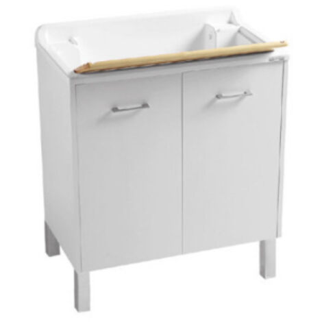 Lavapanni Domestica 80x45 completo bianco con piedini di Colavene