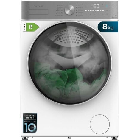 Lavasciuga con capacità di 8 kg - 5 kg e 1400 giri/min, 16 programmi, motore Inverter Plus, Classe A, SteamMax, OnSmart, SpaCare, Fuzzy Logic e rilevatore del carico.