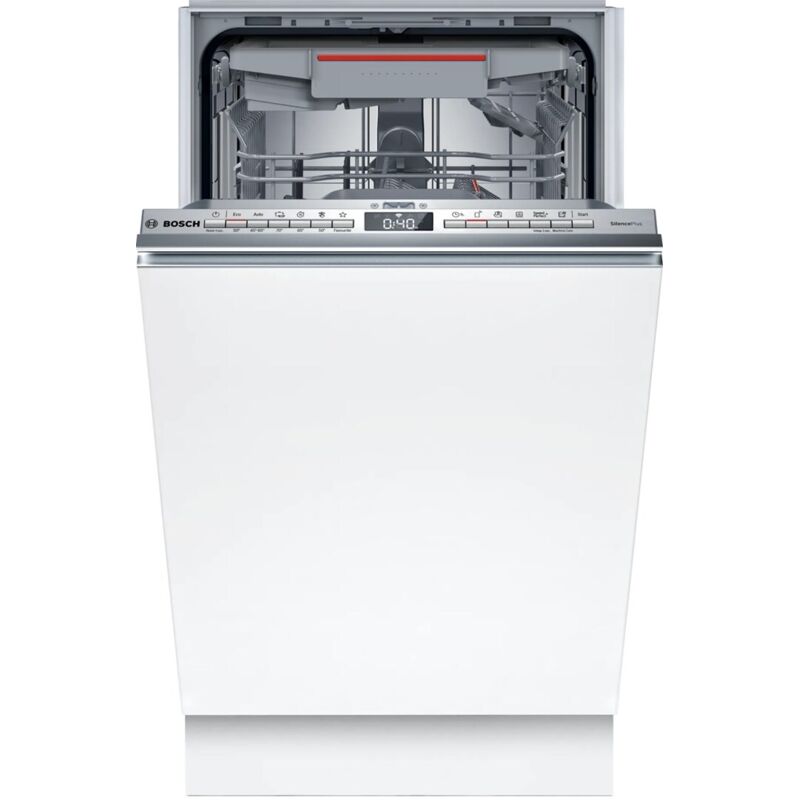 Bosch - Serie 4 SPT4EMX24E. Posizionamento dell'apparecchio: a scomparsa totale, Dimensione: Compatta (45 cm), Colore pannello di controllo: Argento.