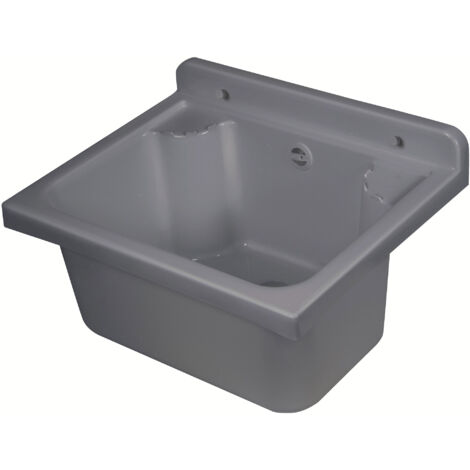 Lavatoio 42x34x24 cm in Polipropilene 11,5l Pilozzo Wash Grigio Lucido
