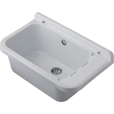Lavatoio 60x34x21 cm in Polipropilene 17l Forlani Pilozzo 60 Marmorizzato
