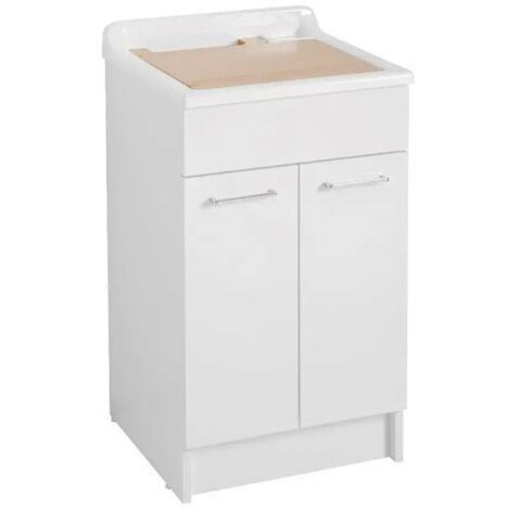 Lavatoio Colavene Swash 2 Ante con Asse Lavapanni 60x60x86 Bianco - 24030B