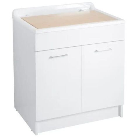 Lavatoio Colavene Twist Max 2 Ante e Asse Lavapanni 80x60x88 Bianco - 24180B