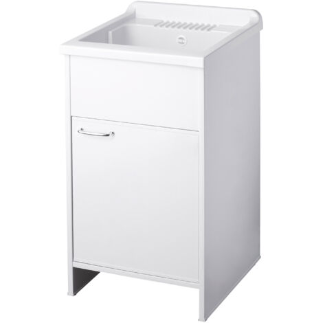 Lavatoio in PVC in KIT 45X50 per Interni/Esterni BIANCO