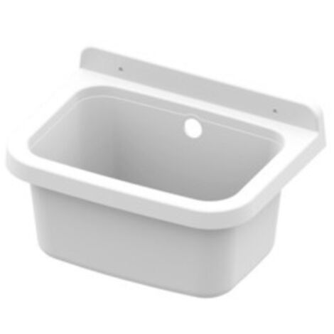 LAVATOIO RESINA A PARETE 39X39 CM CON SIFONE- 1,0 pz
