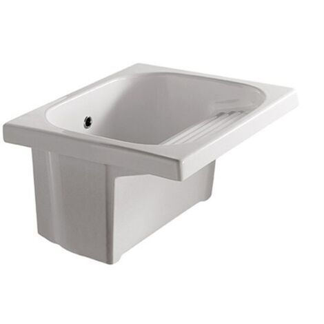 Lavatoio Venere cm. 60x50xh40 in ceramica bianco di Ceramica