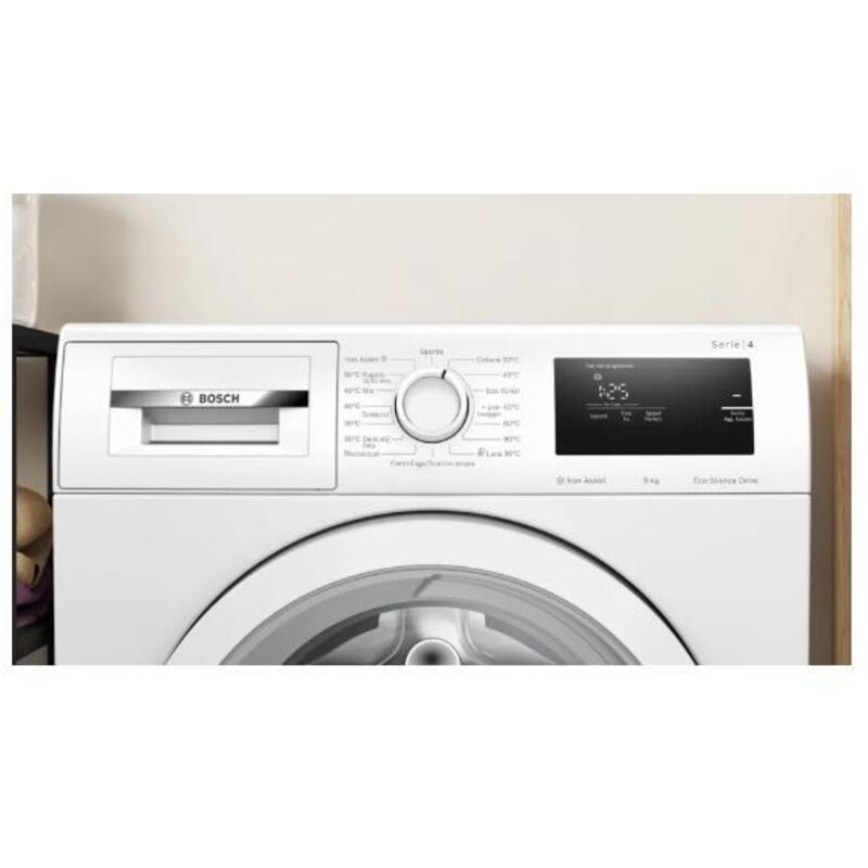 Lavatrice a Carica Frontale Bosch WAN24009II 9 Kg Serie 4 Classe A (A84,5xL59,8xP59) 1200 Giri SpeedPerfect Funzione Aggiungi bucato