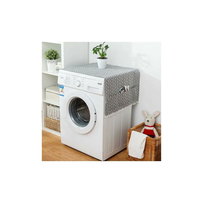 Image of Lavatrice antipolvere, Copertura antipolvere per frigorifero, Copertura per lavatrice, per frigorifero e lavatrice, con custodia, 130 × 55 cm,