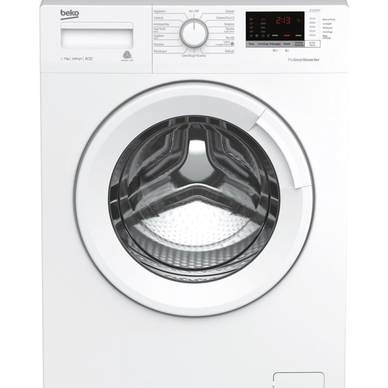 Image of Beko - Lavatrice 7KG WUX71232WI-IT. Tipo di carica: Caricamento frontale. Capacità cestello: 7 kg, Classe di efficienza della centrifuga: b,