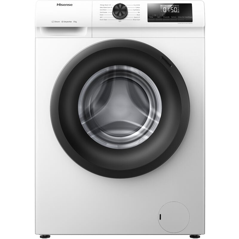 Image of Hisense WFQP8014EVM lavatrice Caricamento frontale 8 kg 1400 Giri/min A Bianco