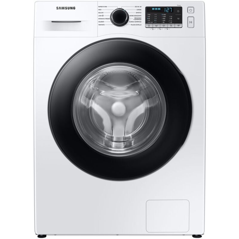 Image of WW11BGA046ATET lavatrice a caricamento frontale Crystal Clean™ 11 kg Classe a 1400 giri/min, Porta nera + Panel d. Silver. Tipo di carica: