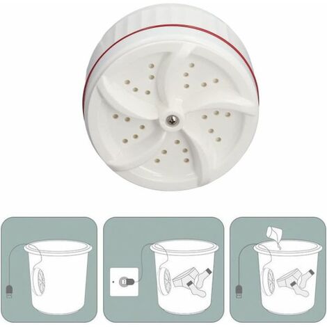 Lavatrice portatile lavaggio da viaggio  ottima  x biancheria intima USB turbina