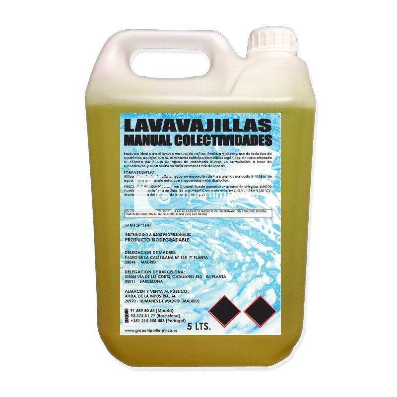 

Hiperlimpieza - Lavavajillas manual 5L