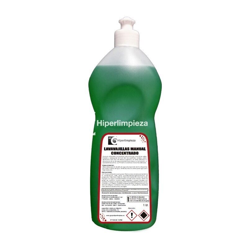 

Hiperlimpieza - Lavavajillas manual concentrado 1L