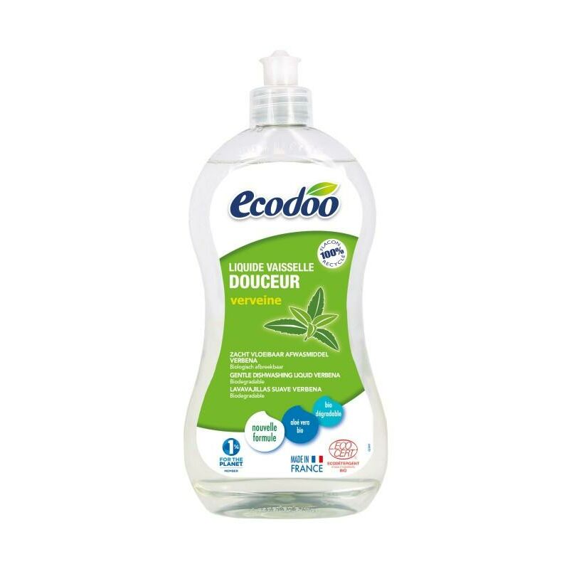 

Lavavajillas Suave Aloe Vera y Verbena Ecodoo 500 ml