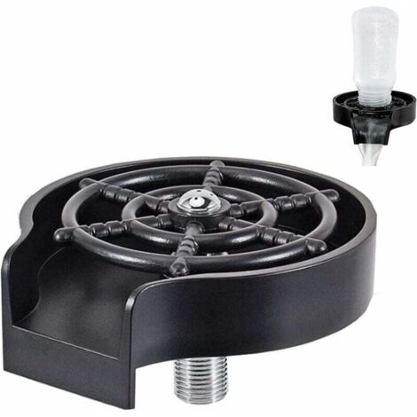 Lavavasos para Fregadero, Lavado Rápido para Copas de Vino, Vasos de Agua, Biberones, Tazas, Fregadero de Cocina, Accesorios de Fácil Instalación (ABS)