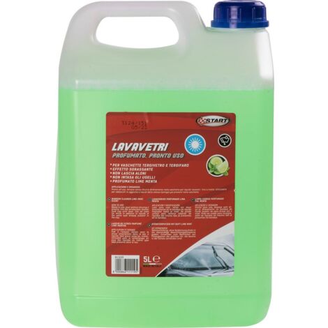 Lavavetri profumato Lime Menta - capienza 5 litri - per vaschette tergivetro e tergifaro - effetto sgrassante