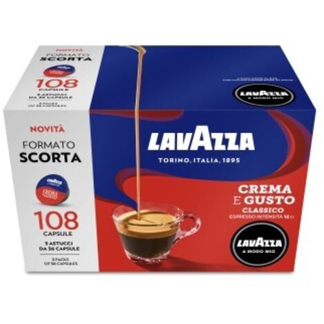 Lavazza Crema e Gusto Capsule caffè Tostatura media 108 pz