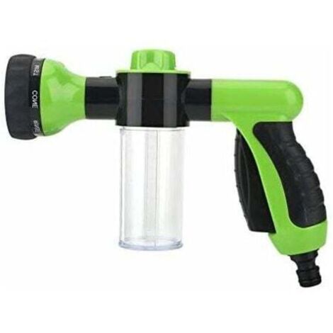 Lave-Auto Multifonctionnel à Haute Pression 6M Pistolet à Eau à Mousse pour Lavage de Machine ou Voiture/Jardin Pistolet de Pulvérisateur nettoyant Voiture & Jardin Nettoyage (vert)