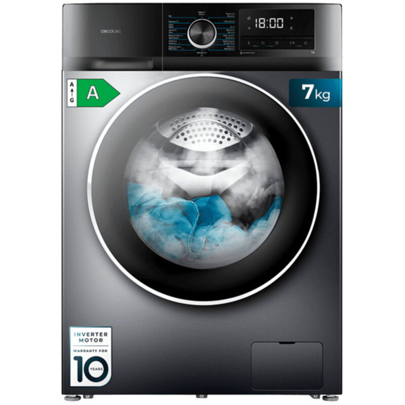 Lave-linge Bolero DressCode 7500 Inverter Steel A Cecotec