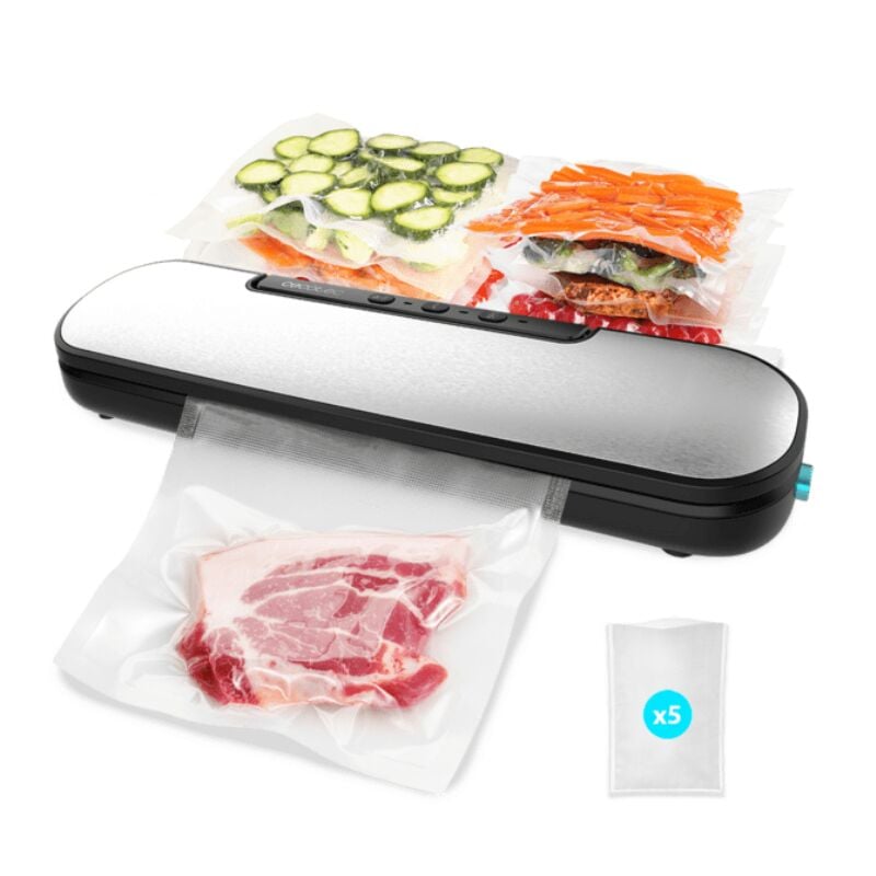 Cecotec SealVac Easy Magnetik Machine à sceller sous vide. 90 W, emballage en 10 secondes, pression ofVacuum of0,6bar, scellage 30 cm, matériau ABS,