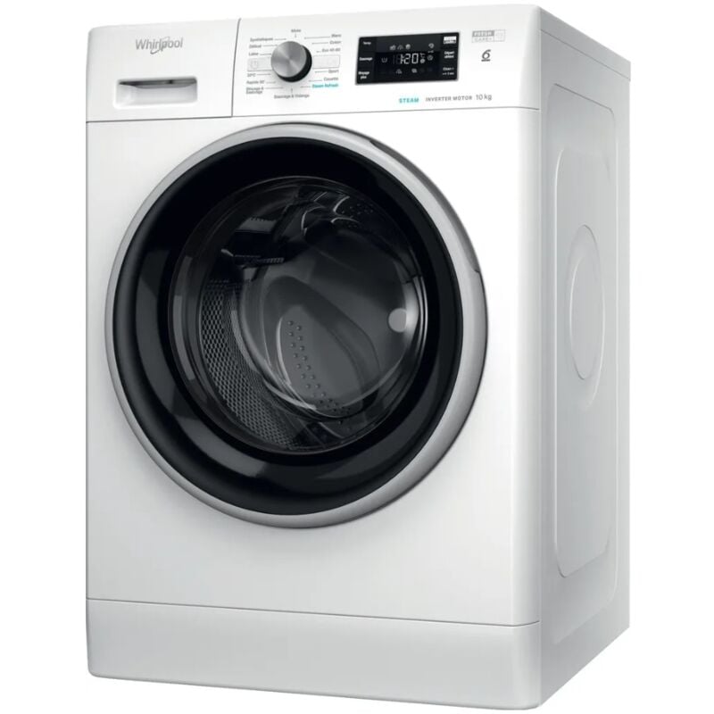 Whirlpool - Lave-linge hublot 10kg 1400 trs/min FFBR10489BSVFR