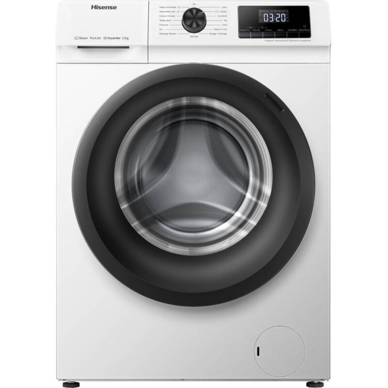 Hisense - Lave-linge hublot 12 kg 1400 tours/min WFQE1214EVJM