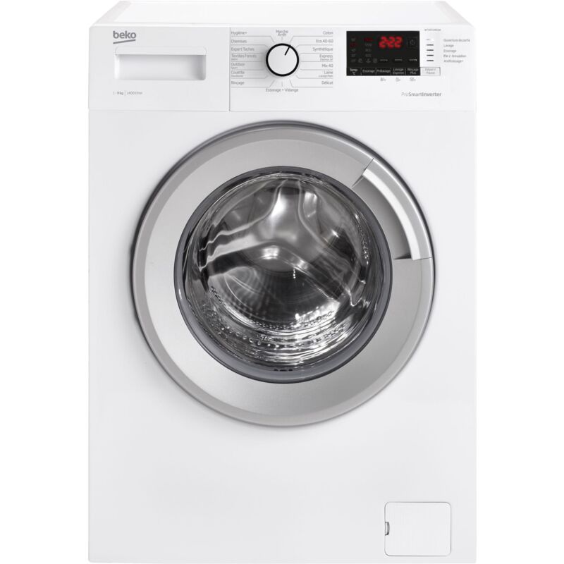 Beko - WTV9712BS1W Lave-linge frontal 9kg 1400trs/mn ClB Blanc