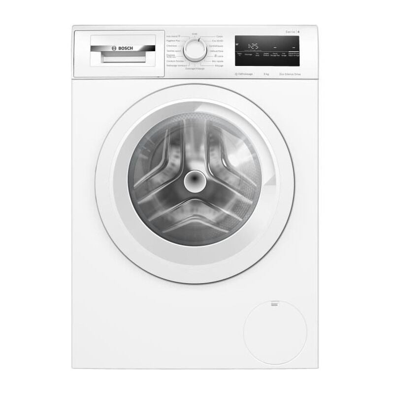 Lave-linge hublot Bosch WAN28209FR SER4 - 9 kg - Induction - L60cm - Classe a - 1400 trs/min - Blanc