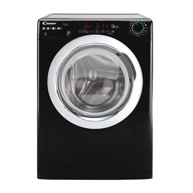 Lave-linge hublot CANDY CSS1410TWMCBE/FR - 10 kg - Induction - Vapeur - 1400 trs/min - Classe A - programmes rapides - Noir