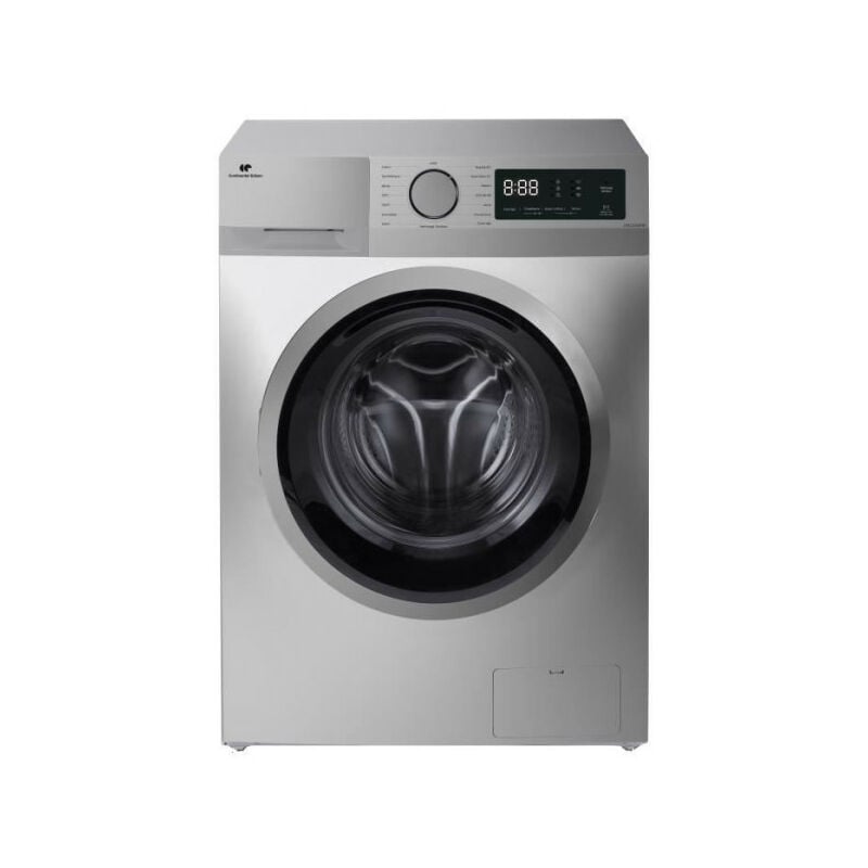 Continental Edison - Lave-linge hublot CELL1214ISS -12kg - Largeur 60 cm - Classe a - 1400 trs/min - moteur induction - silver