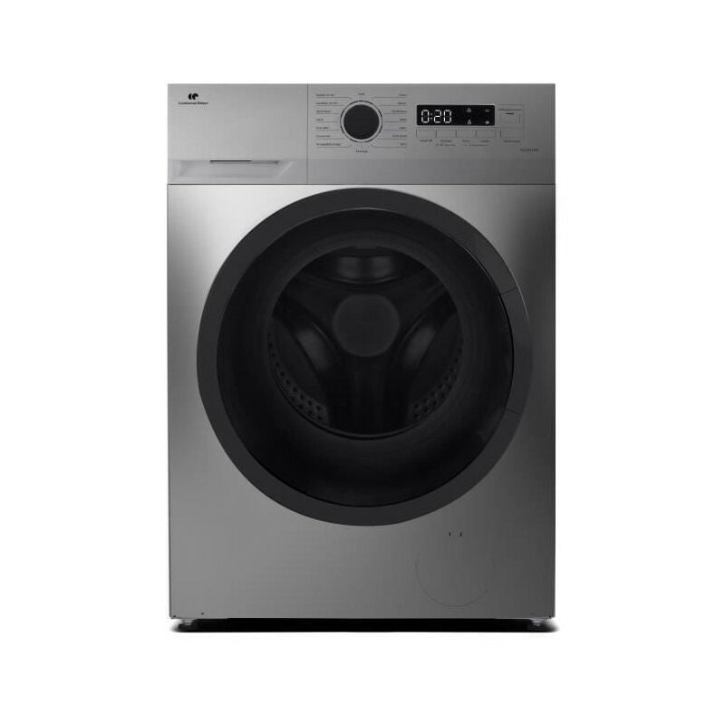 Continental Edison - Lave-linge hublot CELL914ISS - 9 kg - Largeur 59,5 cm - Classe a - 1400 trs - moteur induction -Silver