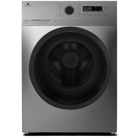 Lave-linge hublot CONTINENTAL EDISON CELL914ISS - 9 kg - Largeur 59,5 cm - Classe A - 1400 trs - moteur induction -Silver