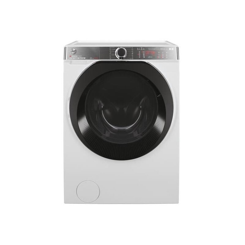 Lave-linge hublot HOOVER H-WASH 550 H5WPB49AMBC8/1-S - 9 kg - Induction - 1400 trs/min - Classe A - Connecté - Vapeur - Blanc