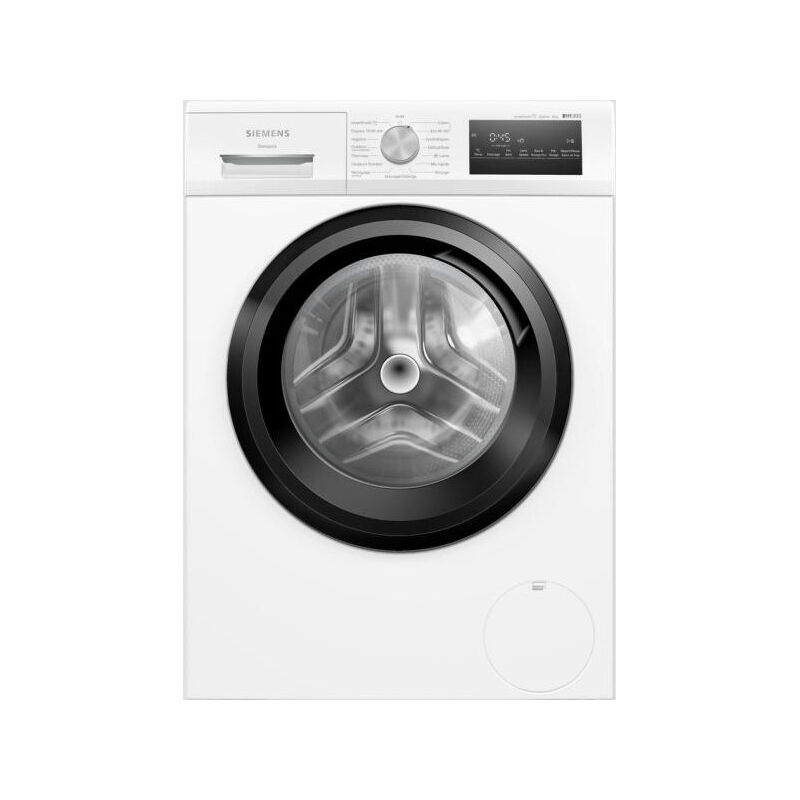 Siemens - Lave-linge hublot WM12N228FR IQ300 - 8 kg - Induction - L60cm - 1200 trs/min - Classe a - Vapeur - Blanc