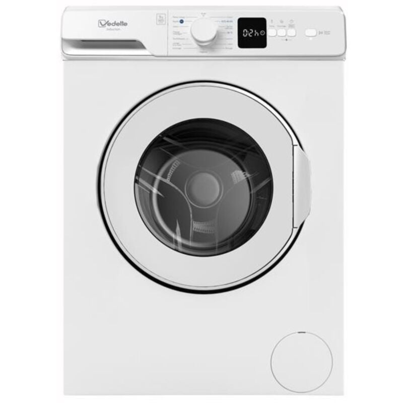 Lave-linge hublot 9kg 1400 tours/min - Vedette - LFV294QW