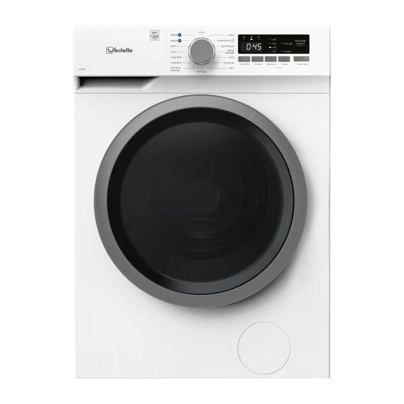 Vedette - Lave-linge hublot LLV305W - 10 kg - Induction - L60cm - 1500 trs/min - Classe a - Blanc