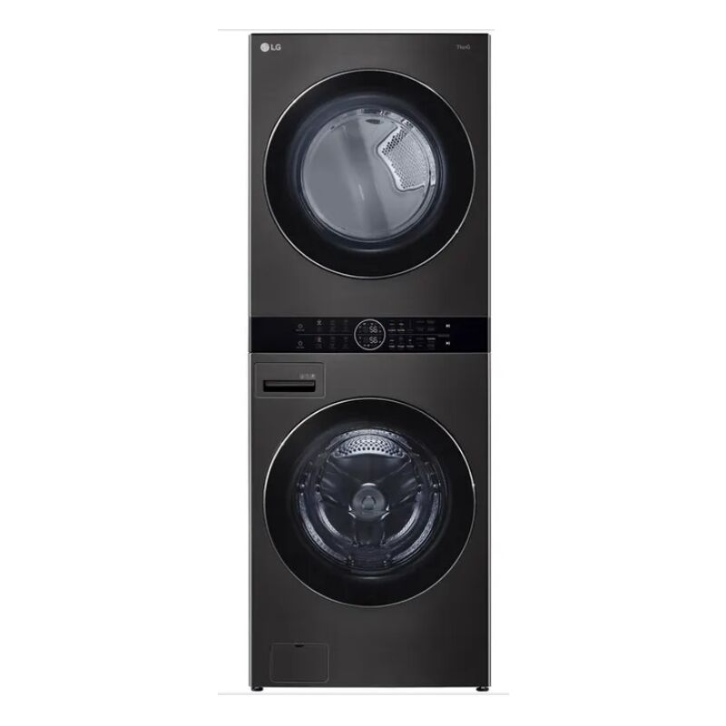 LG - Lave-linge 17 kg + sèche-linge 16 kg F761TOWERB