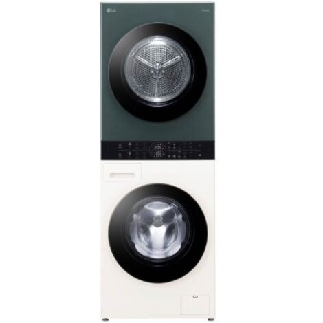 Lave-linge séchant 12 kg – Vitesse d'essorage 1400 tr/min – Classe énergétique A – Contrôle à distance LG ThinQ - F214WT8GRBE-Lave-linge