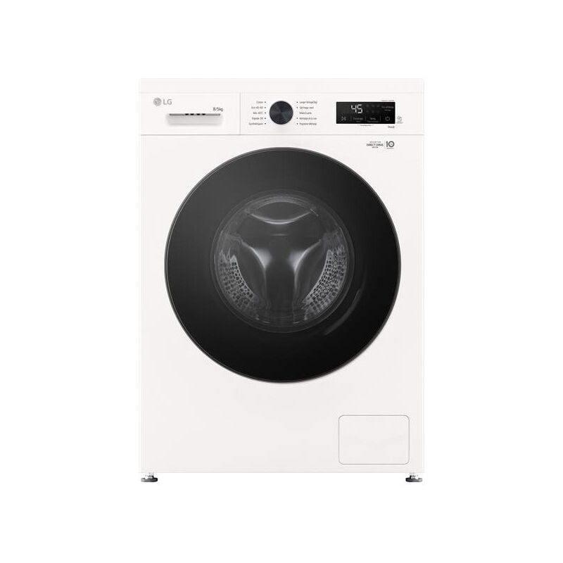 Lave-linge séchant 8/5 kg 1400 tours Moteur Direct Drive, énergie a, va LG F854B16WHS
