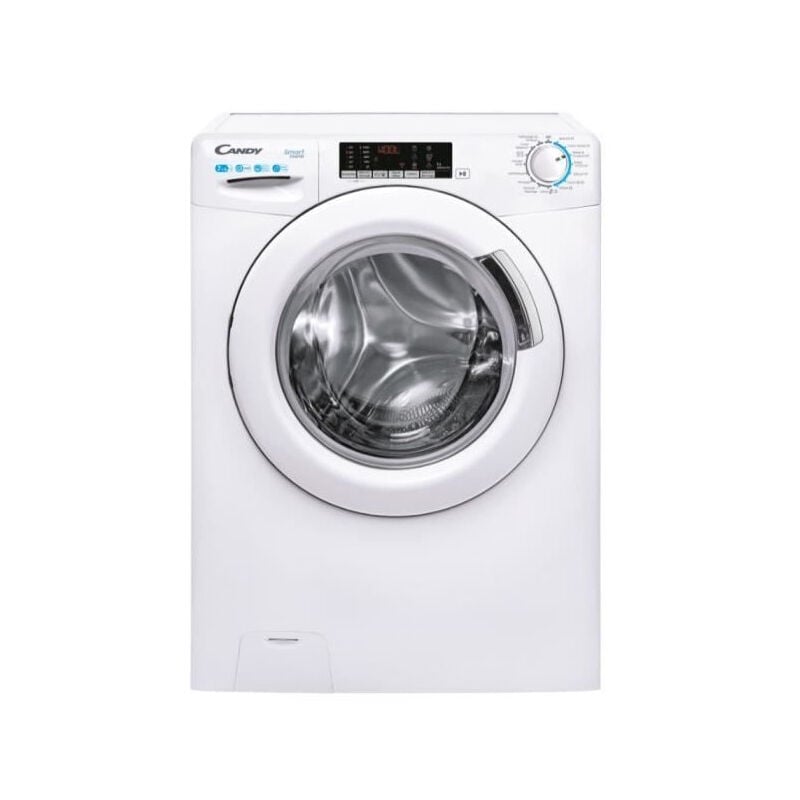 Lave-linge séchant CANDY CSW 475TWME/FR - 7 / 5 kg - moteur BLDC - 1400 trs/min - Classe A - Blanc