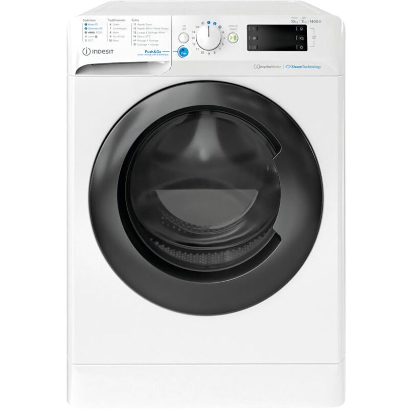 Lave-linge séchant INDESIT BDE107436WKVFR