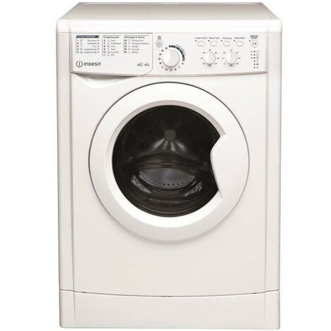 Lave-linge séchant INDESIT EWDC651251WFRN - Lavage 6 kg / Séchage 5 kg - 1200 trs/min - Blanc