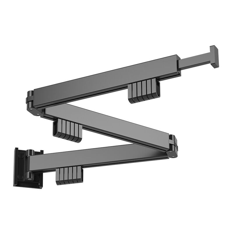 Lave-linge séchant pliable en aluminium pour linge intérieur, tringle à linge pliable murale à 3 niveaux, étendoir à vêtements pour buanderie, salle