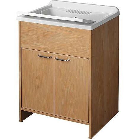 lave main avec meuble avec 2 portes LxlXH: 600x500x850mm