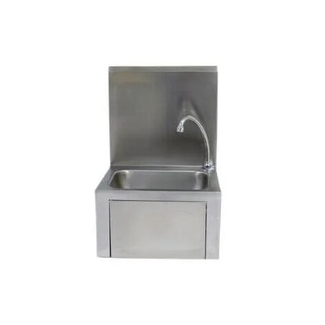 Lave main inox avec dosseret – Finition métal – Pour collectivités – Design moderne pour espaces à fort passage – Kramer