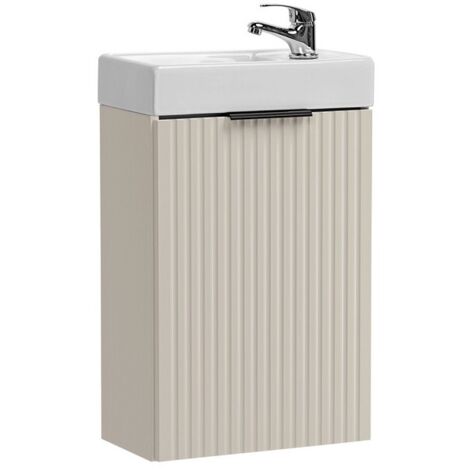 Lave-main NOXERA 40 cm – Marron congo – Vasque encastrée